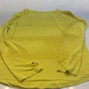 Zyia lightweight Yellow Long Sleeve running Top medium